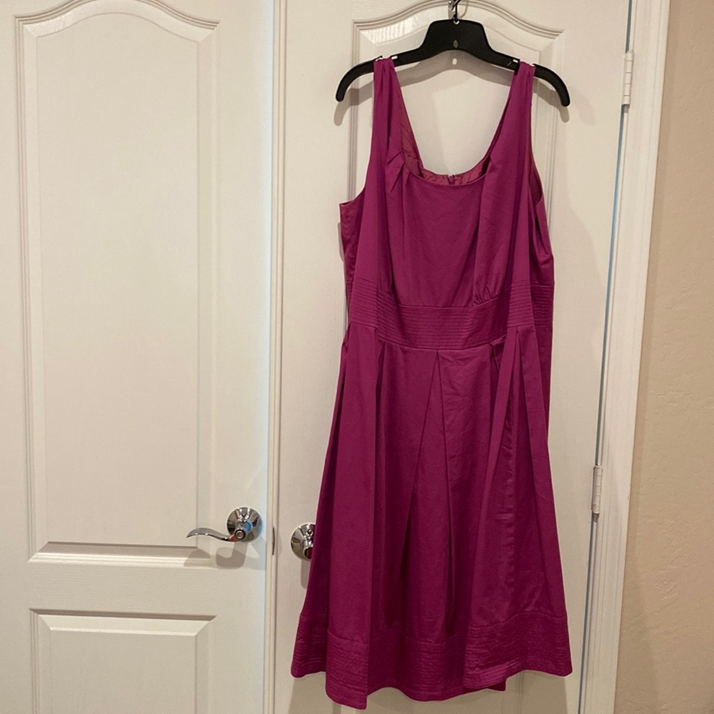 CLEARING CLOSET SALE!! Eliza J Fuchsia Fit & Flare Sleeveless Cocktail Dress
